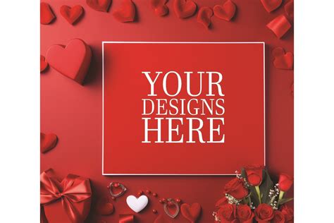 Valentine Backgrounds Card Mockups Graphic By Shamiul Creative Fabrica