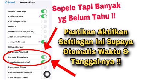 Cara Mengatur Jam Dan Tanggal Di Iphone Youtube