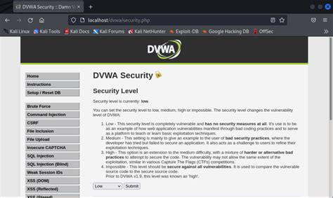 Inyección de comandos en DVWA KeepCoding Bootcamps