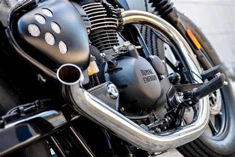 This Badass Bobber Is A Modified Royal Enfield Meteor 350 Underneath