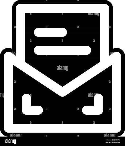 Email Icon Black Vector Illustration Stock Vector Image And Art Alamy