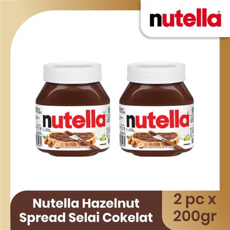 Jual Nutella Hazelnut Spread Selai Cokelat 200gr TWINPACK Jakarta