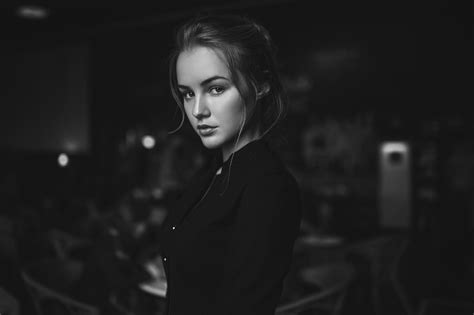 Long Hair Face Portrait Ivan Proskurin Blonde Curly Hair Lisa