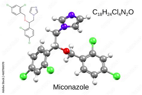 Chemical Formula Structural Formula And D Ball And Stick Model Of An