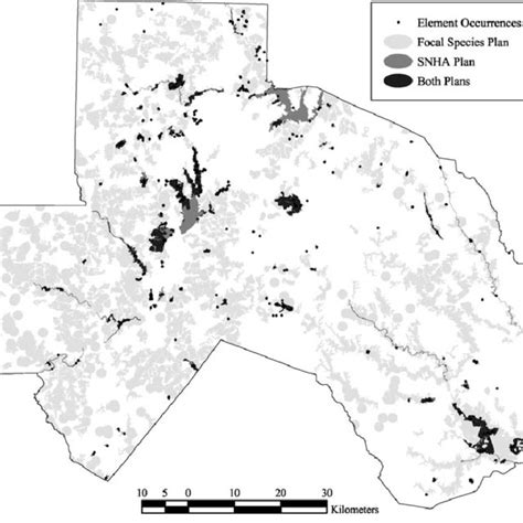 The Triangle Region of North Carolina, USA, showing overlap among: (1 ...