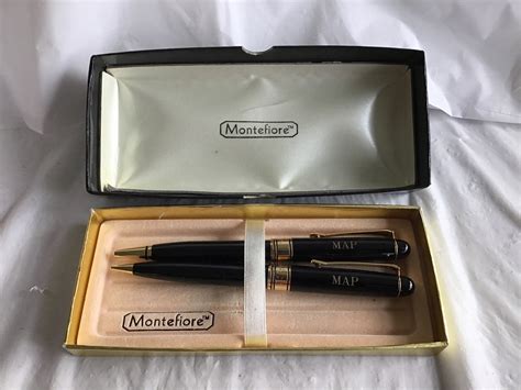 Beautiful Montefiore Ballpoint Pen And Mechanical Pencil Set Etsy