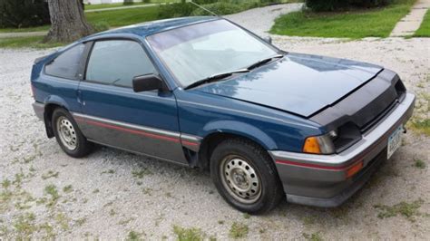 1985 Honda Crx Hf 2 Door Coupe Original Owner Car Blue For Sale