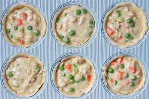 Muffin Tin Chicken Pot Pies Mini Chicken Pot Pies With Pie Crust