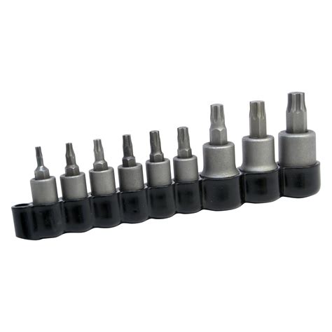 Lisle 81000 Mixed Drive Size Torx Plus Bit Socket Set 9 Pieces