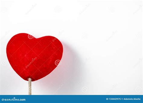 A Love Heart on a White Background. Stock Image - Image of celebrate, valentines: 134442975