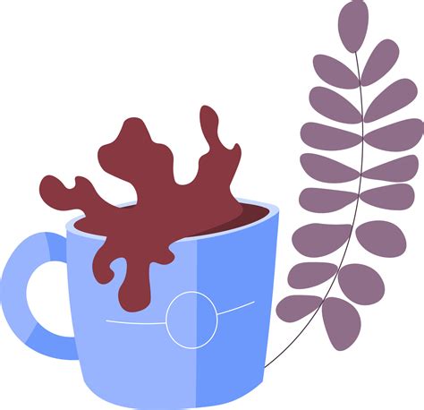 Cup Of Coffee Or Hot Chocolate Splashes Vector Vector Art At Vecteezy