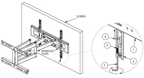 B TECH AV MOUNTS BT8237 Flat Screen Articulating Wall Mount