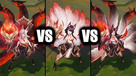 Immortalized Legend Ahri Vs Risen Legend Ahri Skins Comparison League