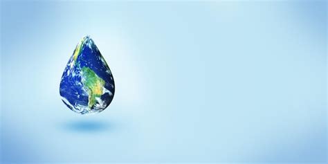 Premium Photo Water Drop Made With World Map The Concept For World