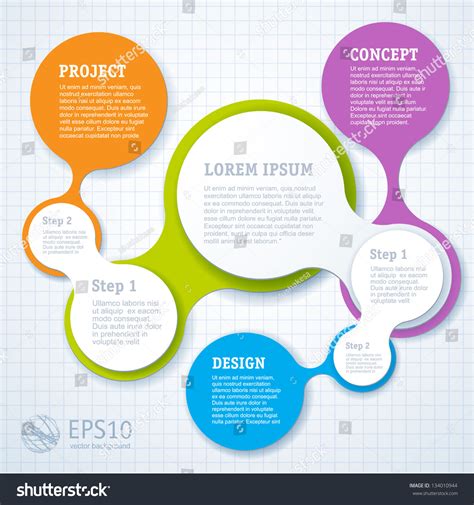 Simply Infographic Step By Step Template Stock Vector Illustration ...