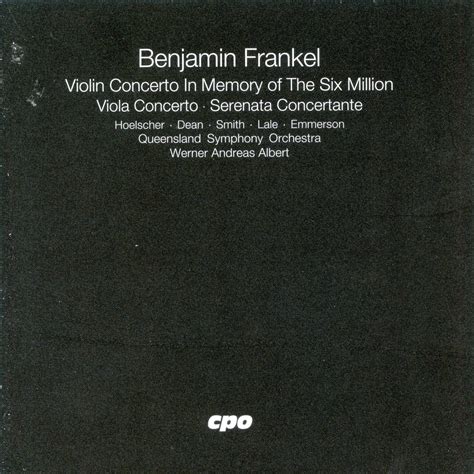 Frankel Violin Concerto In Memory Of The Six Million Viola