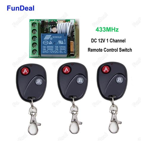 Mhz Universal Rf Wireless Dc V Ch Channel Remote Control Switch