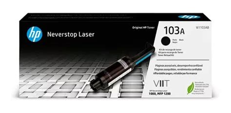 Toner Hp Never Stop 103a W1103a Preto Original 1000a 1000w