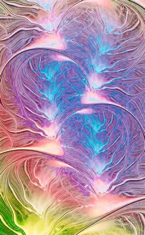 An Abstract Painting With Pastel Colors And Swirls