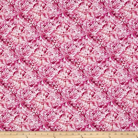 Hoffman Digital Shine On Facets Allover Fuchsia From Fabricdotcom From