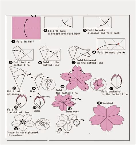 Origami Easy Flower Instructions ~ arts crafts ideas movement