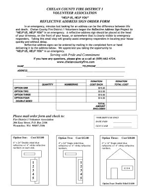 Fillable Online Chelan County Fire District One Fax Email Print Pdffiller