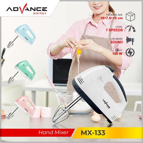 Jual Hand Mixer Advance MX 133 MX 233 MIXER MX133 MX233 7 Speed Mixer