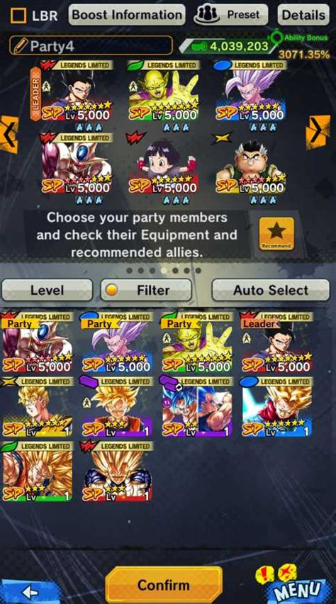 IOS Android Full Team Gohan LF Ultimate Gohan Beast Gohan Cooler 11