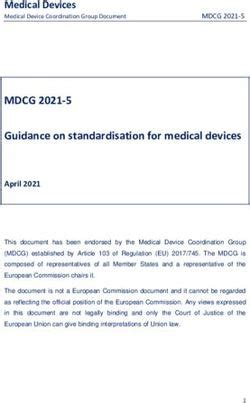 MDCG 2021 5 Guidance On Standardisation For Medical Devices