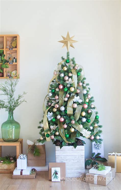 $5 Easy DIY Elevated Christmas Tree Box Stand in 10 Minutes - A Piece Of Rainbow