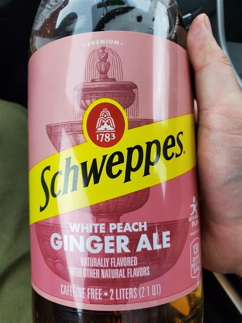 New Find White Peach Schweppes Ginger Ale Rtofizzornottofizz