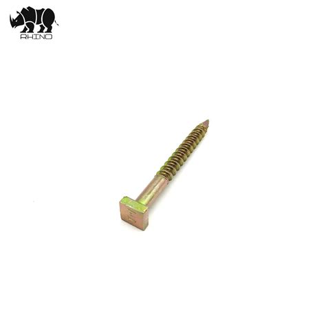 Yellow Zinc Plated Square Head Tapping Screw Europe Nail Screw China