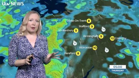 West Midlands Weather Wet And Windy Itv News Central