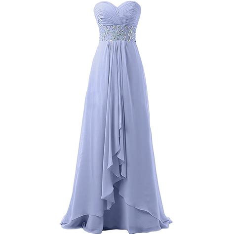 Elegant Chiffon Lavender Bridesmaid Dresses A Line Sweetheart Ruffled