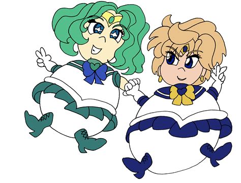 111 and 114 Sailor Neptune and Sailor uranus by machinasa on DeviantArt