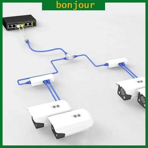 Cáp BON POE Nguồn thụ động qua Ethernet Cáp chuyển đổi POE Splitter