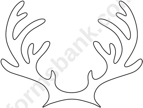 Reindeer Antler Pattern Free Printable