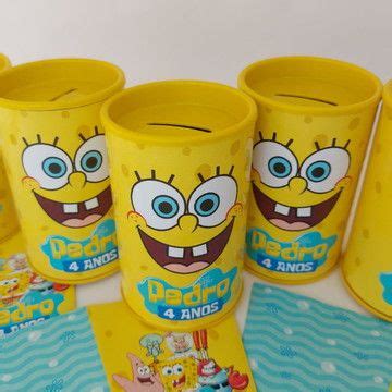 Cofre Personalizado Bob Esponja Elo7 Produtos Especiais Em 2024