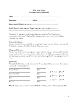 Fillable Online Plymouth Tenure Clock Extension Form Plymouth Fax