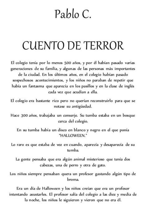 Que Es Cuento De Terror Definicion Corta Infoupdate Org