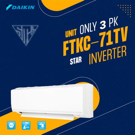 Jual AC Daikin 3 PK Star Inverter FTKC 71TV Unit Only Kota Depok