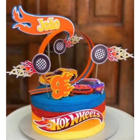 Topo De Bolo Hot Wheels Shopee Brasil