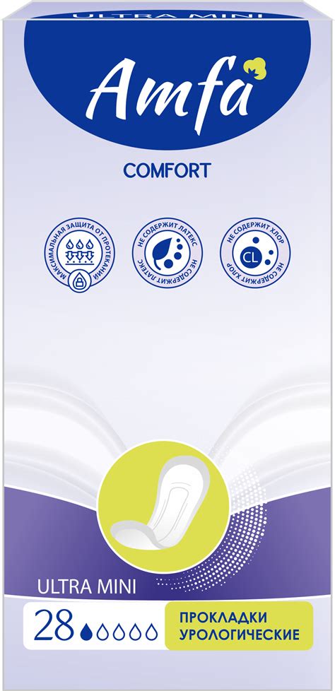 Урологические прокладки Amfa Comfort Ultra mini 28 шт - купить в ...