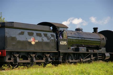 Tren De Vapor Noryork Moors Ferrocarril Inglaterra Foto Editorial