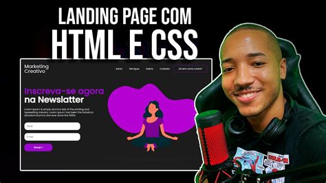 Landing Page Html E Css Youtube