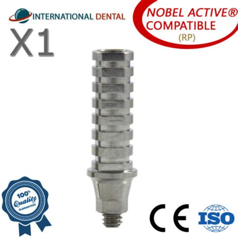 Titanium Temporary Abutment With Hex Rp Nobel Biocare Active Dental