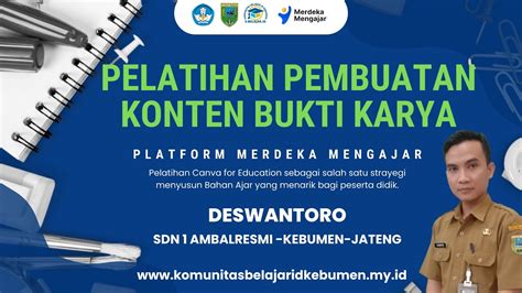 Bukti Karya Pembuatan Konten Pembelajaran Pmm Youtube