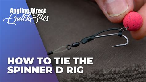 How To Tie A Spinner D Rig Carp Fishing Quickbite YouTube