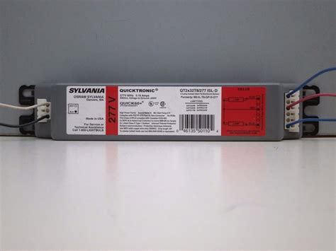 Sylvania Qt2x32t8 277 Isl D Instant Start Fluorescent 277 Volt Ballast 277v Ebay