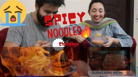 Spicy Noodles Challenge X Husband Vs Wife Kinza Qazi Vlogs